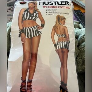 Hustler Hollywood Striped Referee Mini Dress